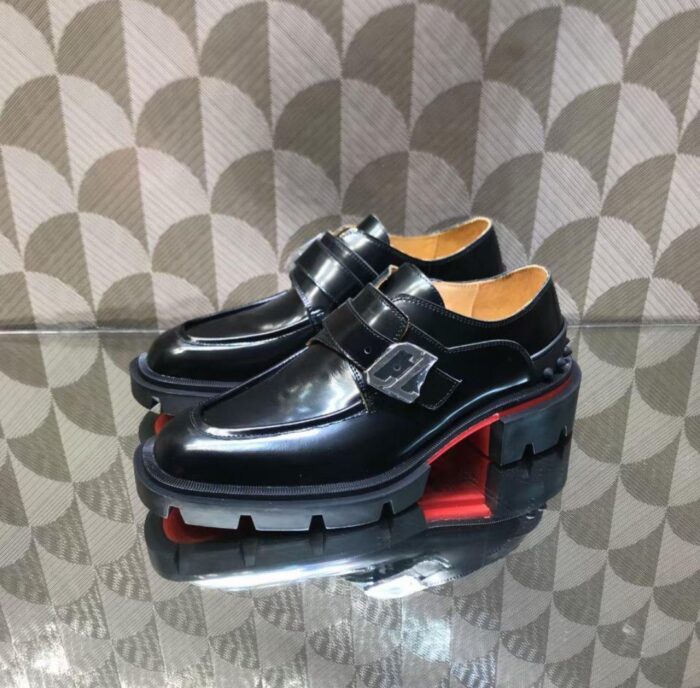 CHRISTIAN LOUBOUTIN – MOCASSINS OUR GORGES – CUIR NOIR - Image 2